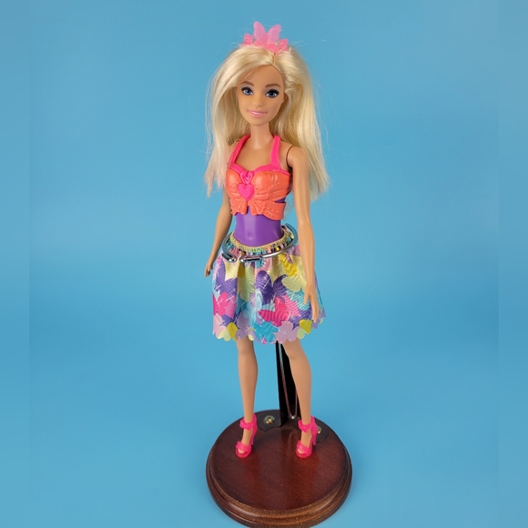 Mattel 2015 Dreamtopia Princess Barbie Doll Blonde Hair Flat Feet + Outfit - Picture 8 of 12